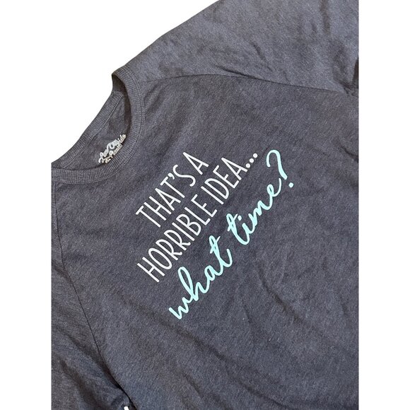 Thats A Horrible Idea... What Time? Women's Crewneck Sweatshirt XL 1849 - Picture 5 of 6
